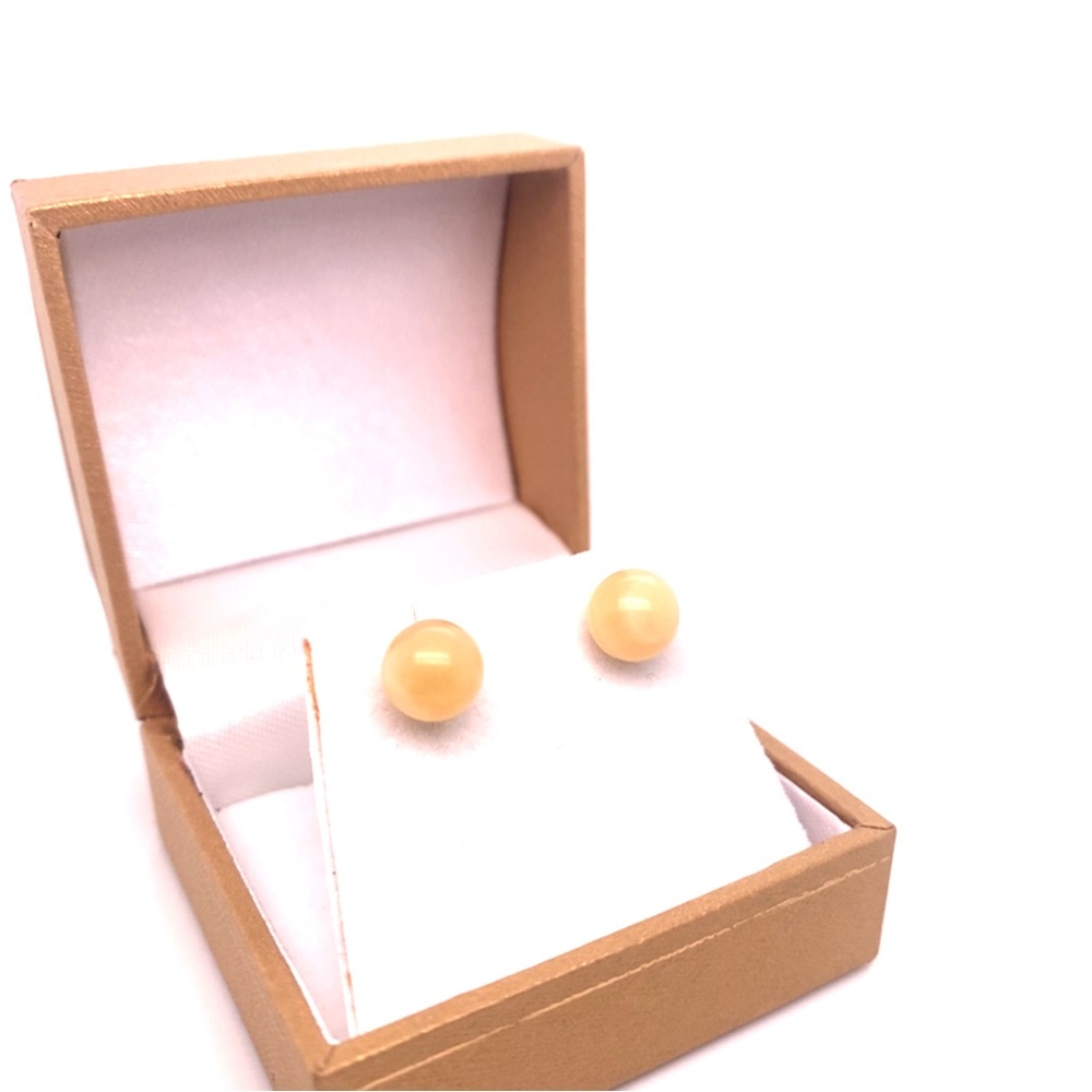 14kYG Elegant Gold Stud Earrings